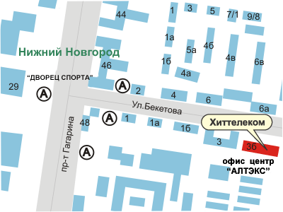 Адрес проезда в офис группы компаний EXTERNET, Нижний Новгород